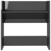 Stella Homewares Wall Shoe Cabinets 2 pcs High Gloss Grey 60x18x60 cm Engineered Wood