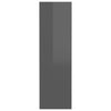 Stella Homewares Wall Shoe Cabinets 2 pcs High Gloss Grey 60x18x60 cm Engineered Wood