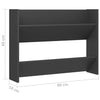 Stella Homewares Wall Shoe Cabinet Grey 80x18x60 cm Engineered Wood