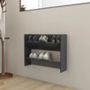 Stella Homewares Wall Shoe Cabinet Grey 80x18x60 cm Engineered Wood