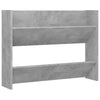 Stella Homewares Wall Shoe Cabinet Concrete Grey 80x18x60 cm Engineered Wood