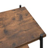 Stella Homewares 5-Tier Shelving Unit Black and Dark Wood 80x40x163 cm