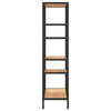 Stella Homewares Book Shelf 80x30x120 cm Steel and Engineered Wood