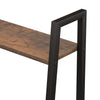 Stella Homewares 5-Tier Standing Shelf Dark Brown and Black 56x35x174 cm