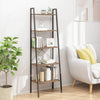 Stella Homewares 5-Tier Standing Shelf Dark Brown and Black 56x35x174 cm