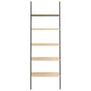 Stella Homewares 5-Tier Leaning Shelf Light Brown and Black 64x34x185.5 cm