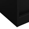 Stella Homewares Office Cabinet with Sliding Door Black 90x40x90 cm Steel