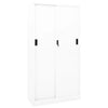 Stella Homewares Office Cabinet with Sliding Door White 90x40x180 cm Steel