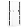 Stella Homewares Office Cabinet with Sliding Door White 90x40x180 cm Steel