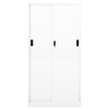 Stella Homewares Office Cabinet with Sliding Door White 90x40x180 cm Steel