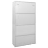 Stella Homewares Office Cabinet with Sliding Door Light Grey 90x40x180 cm Steel
