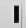 Stella Homewares Office Cabinet with Sliding Door Light Grey 90x40x180 cm Steel