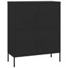 Stella Homewares Storage Cabinet Black 80x35x101.5 cm Steel