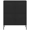 Stella Homewares Storage Cabinet Black 80x35x101.5 cm Steel