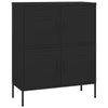 Stella Homewares Storage Cabinet Black 80x35x101.5 cm Steel