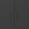 Stella Homewares Storage Cabinet Black 80x35x101.5 cm Steel