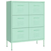 Stella Homewares Drawer Cabinet Mint 80x35x101.5 cm Steel