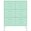 Stella Homewares Drawer Cabinet Mint 80x35x101.5 cm Steel