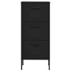 Stella Homewares Storage Cabinet Black 42.5x35x101.5 cm Steel