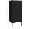 Stella Homewares Storage Cabinet Black 42.5x35x101.5 cm Steel