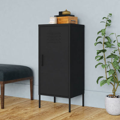 Stella Homewares Storage Cabinet Black 42.5x35x101.5 cm Steel
