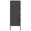 Stella Homewares Chest of Drawers Anthracite 80x35x101.5 cm Steel
