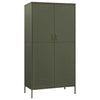Stella Homewares Wardrobe Olive Green 90x50x180 cm Steel