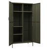 Stella Homewares Wardrobe Olive Green 90x50x180 cm Steel