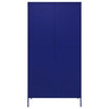 Stella Homewares Wardrobe Navy Blue 90x50x180 cm Steel