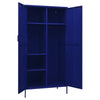 Stella Homewares Wardrobe Navy Blue 90x50x180 cm Steel
