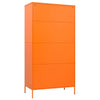 Stella Homewares Wardrobe Orange 90x50x180 cm Steel
