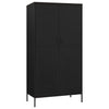 Stella Homewares Wardrobe Black 90x50x180 cm Steel