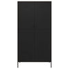 Stella Homewares Wardrobe Black 90x50x180 cm Steel