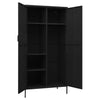 Stella Homewares Wardrobe Black 90x50x180 cm Steel