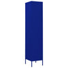 Stella Homewares Locker Cabinet Navy Blue 35x46x180 cm Steel