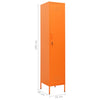 Stella Homewares Locker Cabinet Orange 35x46x180 cm Steel