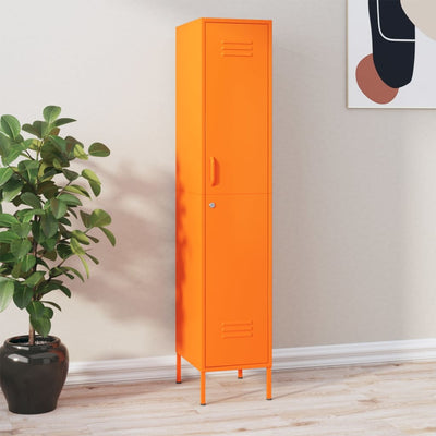Stella Homewares Locker Cabinet Orange 35x46x180 cm Steel