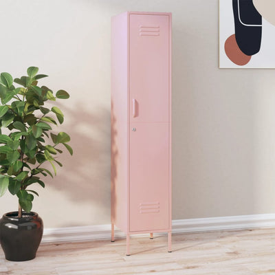 Stella Homewares Locker Cabinet Pink 35x46x180 cm Steel