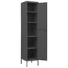 Stella Homewares Locker Cabinet Anthracite 35x46x180 cm Steel