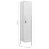 Stella Homewares Locker Cabinet White 35x46x180 cm Steel