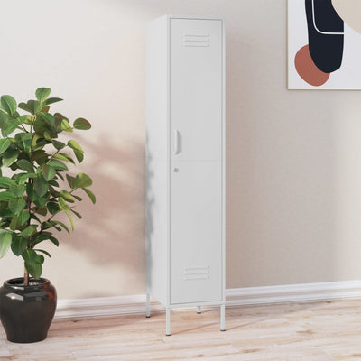 Stella Homewares Locker Cabinet White 35x46x180 cm Steel