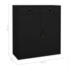 Stella Homewares Office Cabinet Black 90x40x102 cm Steel
