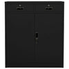 Stella Homewares Office Cabinet Black 90x40x102 cm Steel