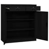 Stella Homewares Office Cabinet Black 90x40x102 cm Steel