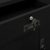Stella Homewares Office Cabinet Black 90x40x102 cm Steel