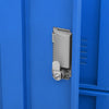 Stella Homewares Locker Cabinet Light Grey and Blue 90x45x92.5 cm Steel