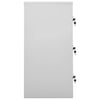 Stella Homewares Locker Cabinet Light Grey and Blue 90x45x92.5 cm Steel
