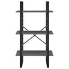Stella Homewares Storage Shelf Grey 60x30x105 cm Solid Pine Wood