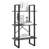 Stella Homewares Storage Shelf Grey 60x30x105 cm Solid Pine Wood
