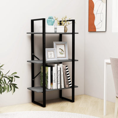 Stella Homewares Storage Shelf Grey 60x30x105 cm Solid Pine Wood